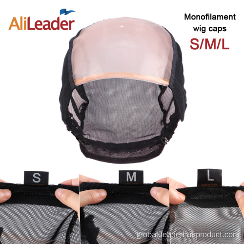 Monofilament Lace Wig Cap Monofilament Net MONO Wig Cap With Adjustable Strap Manufactory